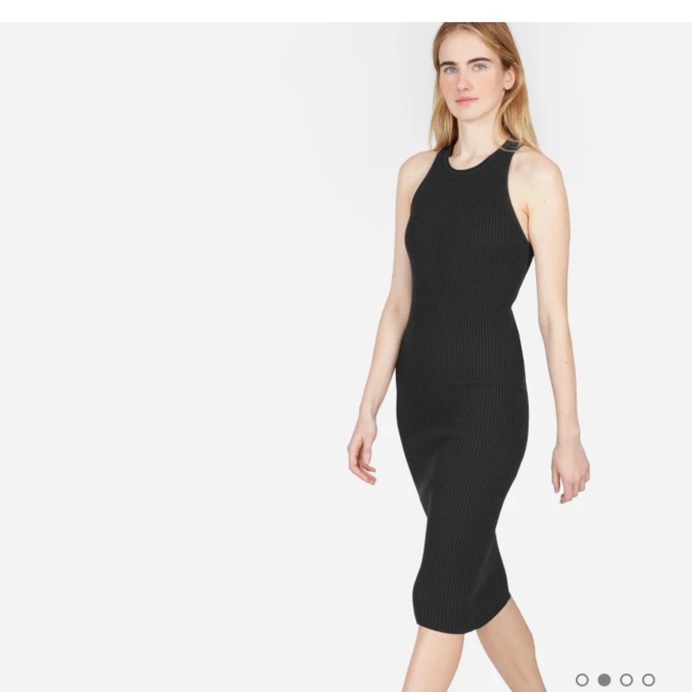 Everlane ribbed tank dress, size S